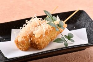 子持ち昆布の串揚げ　フライ
