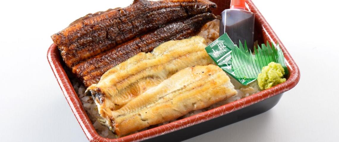 鰻　白焼き　蒲焼　弁当